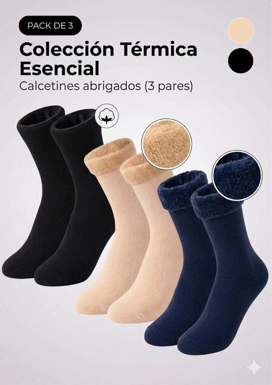 MEDIAS Térmicas Calcetines Abrigados PACK 3 UNIDADES